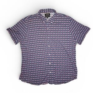 Bonobos Navy and Red Casual Shirt